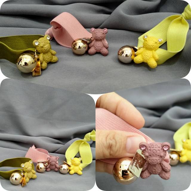 Ikat Rambut Korea Beruang Bear Hair Tie