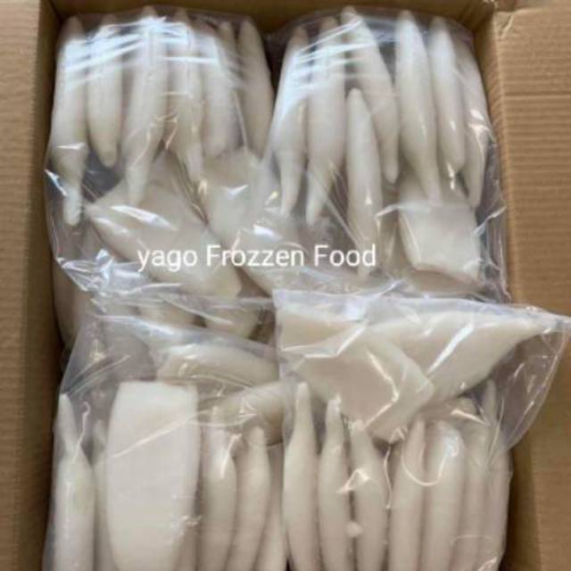 

Cumi Tube Kupas 1KG Premium \ Squid Tube 1KG