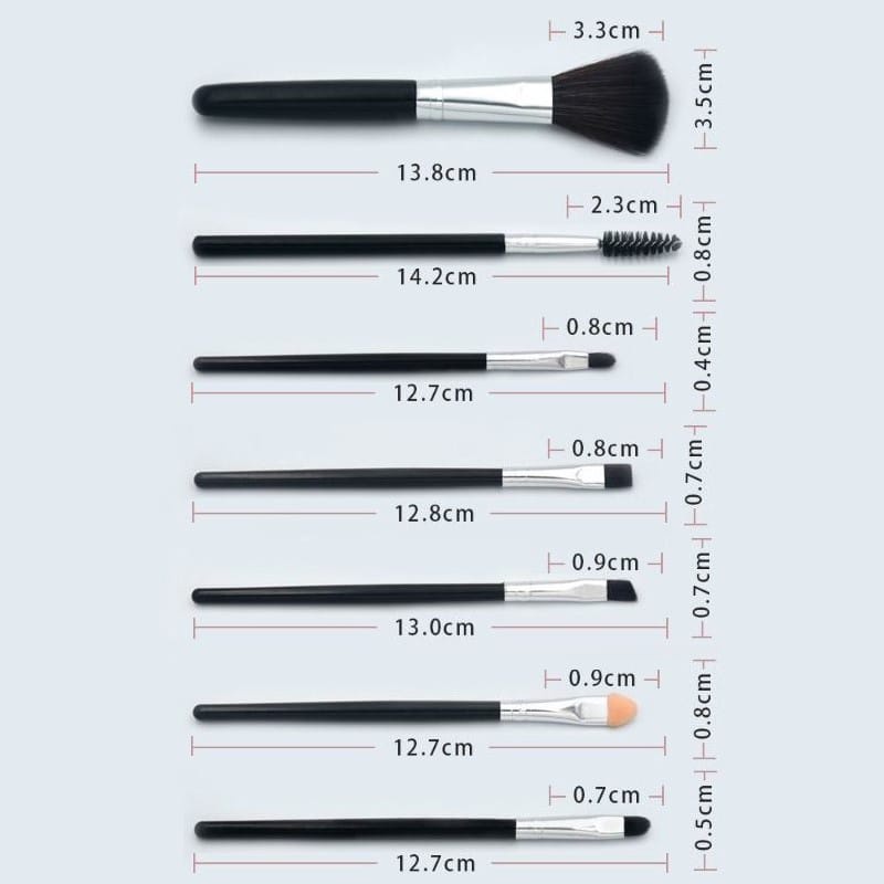 C1114 KUAS BRUSH SET MAKE UP 7 PCS BRUSH MAKE UP IMPORT