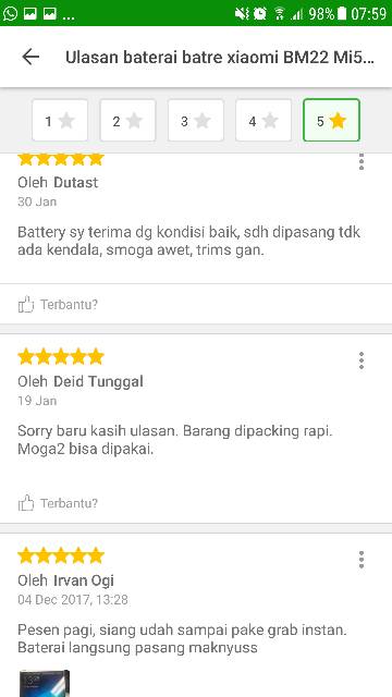 Baterai Battery Batre Original Redmi BM22 Mi5 Mi 5