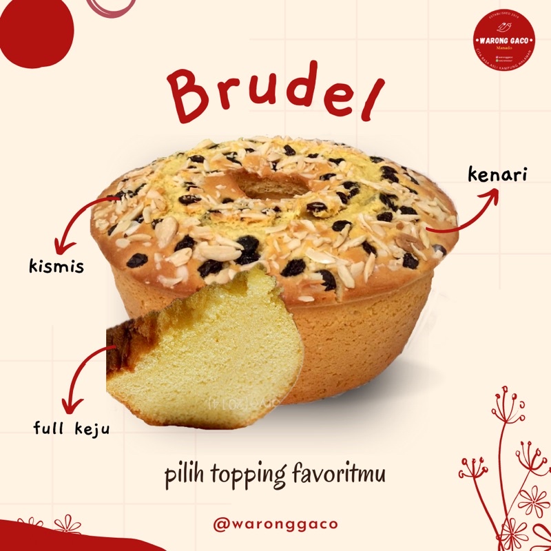 

BRUDEL CAKE ASLI MANADO 22 cm