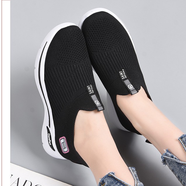 TBIG Size 36 - 41 Sepatu Slip On Com  Sepatu Wanita Import Sepatu Kuliah Sport