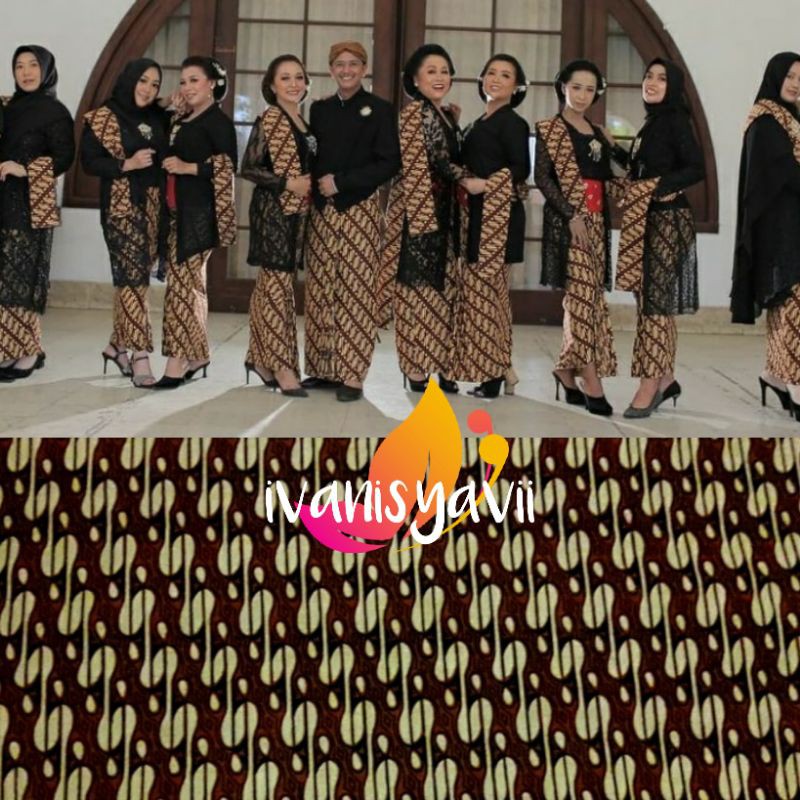 [Full Set Lengkap] Sepasang Jarik + Selendang + Blangkon, Motif Lengkap