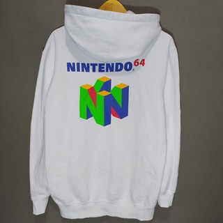 nintendo 64 white hoodie