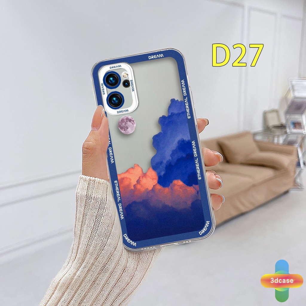 Soft Case OPPO A16 A95 A55 A7 A15 A54 A5S A3S A76 A96 A5 A9 A31 A53 A33 2020 A12 A1K A16E A16K A54S Reno 4 5F 4F 4 5 06 Lite A74 A15S A52 A11K A92 A35 A11 A93 A32 A72 A94 A53S F19 F17 PRO A16S A12S A36 Ins Colorful Clouds Transparent Case