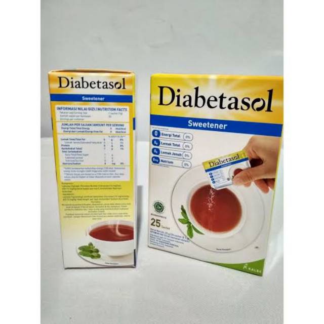

Diabetasol Gula Rendah Kalori isi 25 sachet