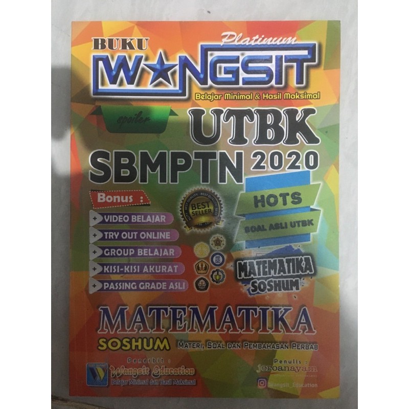 BUKU WANGSIT IPA & IPS TAHUN 2020 (GRATIS BUKU GO) TOTAL BUKU 11 