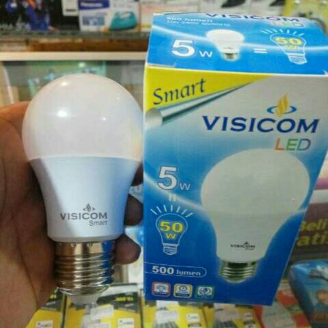 Lampu LED 5w 5watt visicom garansi 1th murah terang grosir