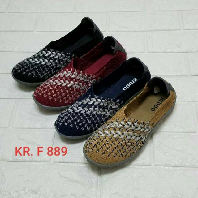 Sepatu Rajut KIDDO F889 Flat ORIGINAL