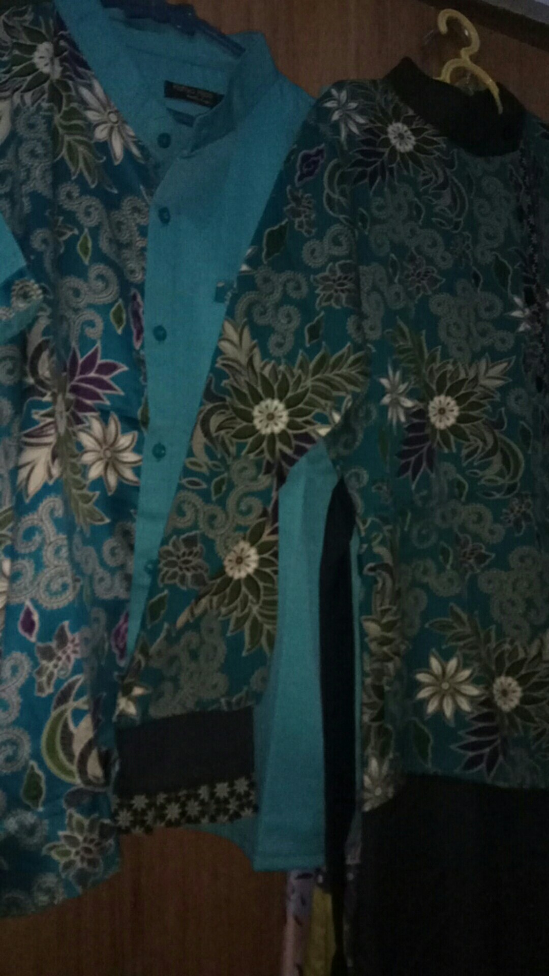 Gamis Batik Toska Couple By Kafiya Hijab