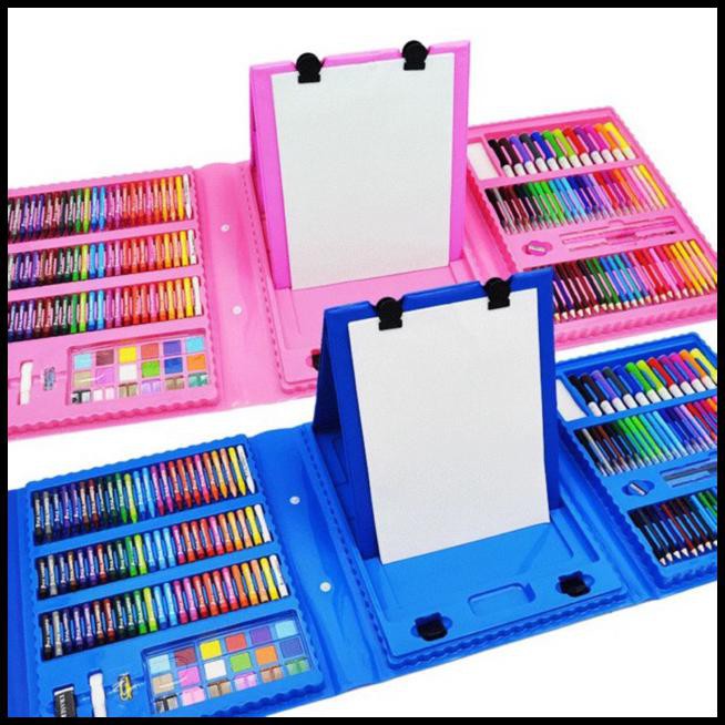 

Cuci Gudang 208 Pcs Painting Set - Alat Mewarnai Anak - Colouring Set - Pink