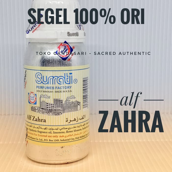 SURRATI ALF ZAHRA 100 gr ml 1000 bunga seribu surati arab murni wangi