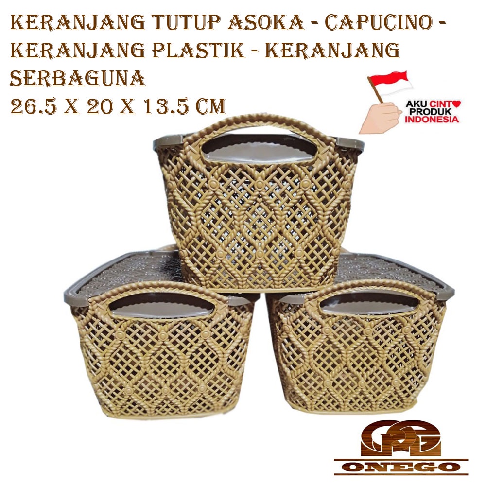 KERANJANG ASOKA - CAPUCINO - KERANJANG TUTUP - KERANJANG PLASTIK - SERBAGUNA