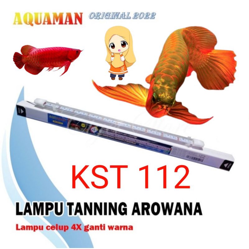 lampu tanning aquarium khusus ikan arwana AQUAMAN KST 112