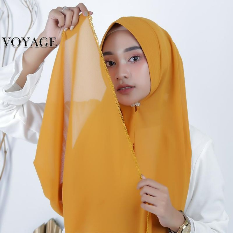 khimar hijab pasmina pet picot simpel