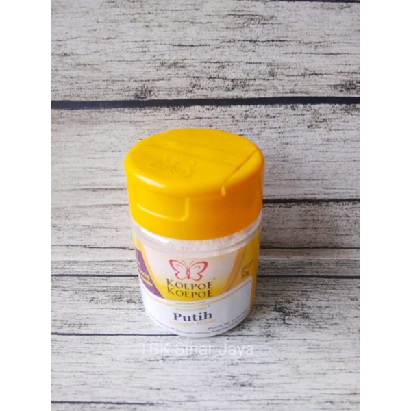 

pewarna makanan bubuk kupu-kupu warna putih 50 gram