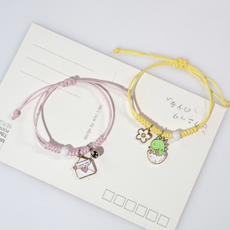 Gelang Tali Anak Perempuan Charm Dino Lucu A012