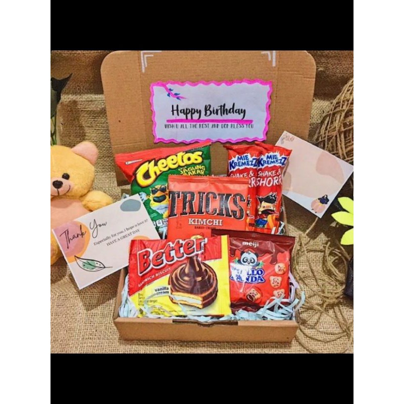 Jual Paket Birthday color/ snackbox/ snack box Indonesia