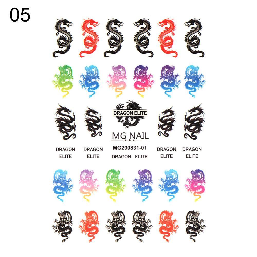 Solighter 3D Nail Art Sticker DIY Dekorasi Nail Art Manicure Decor Bunga Kupu-Kupu Stiker