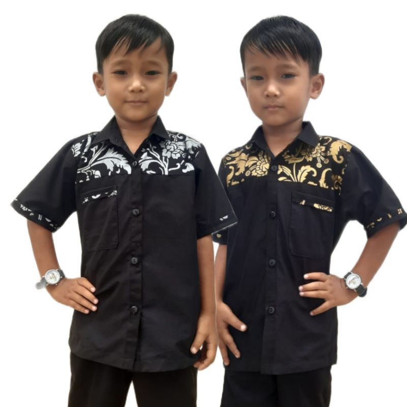 Batik Anak laki laki// Baju kombinasi batik// Baju terlaris//
