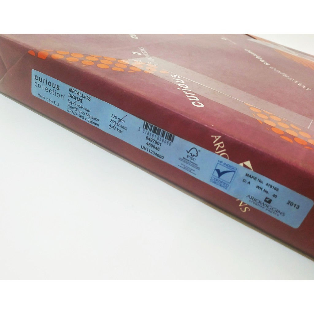 

CURIOUS METALLICS METAL DIGITAL Colour ICE GOLD 120gsm