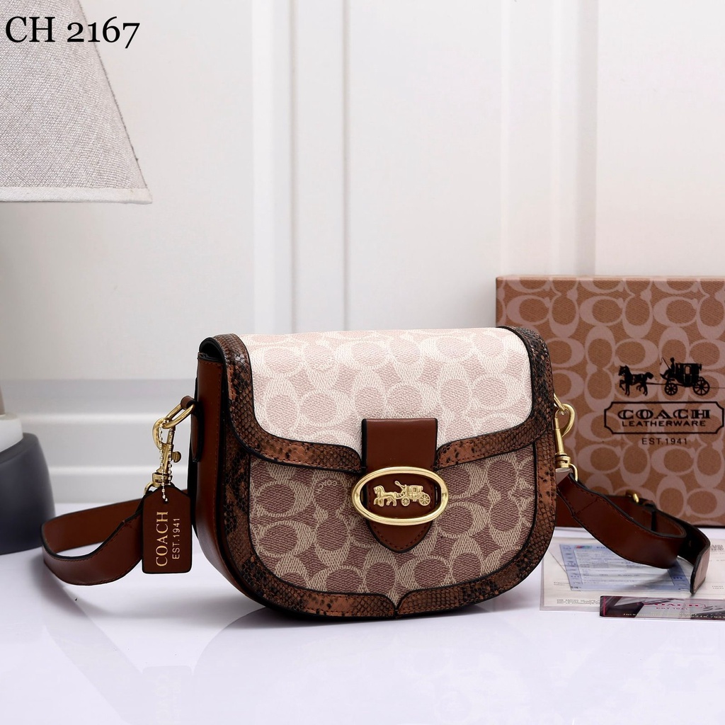 TAS WANITA BATAM IMPORT COACH SHOULDER BAG 2167 KWALITAS SEMI ORIGINAL