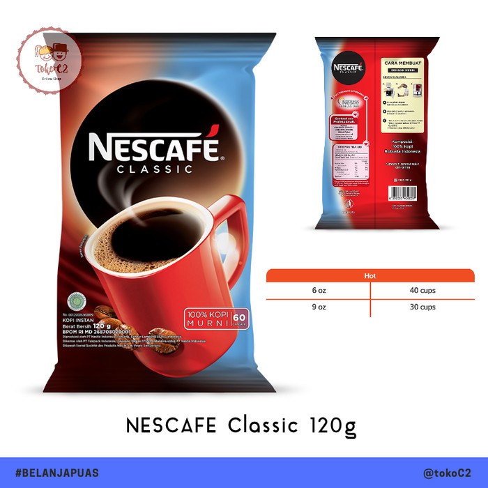 

Dijual NESCAFE CLASSIC VENDING ID 120GR Diskon