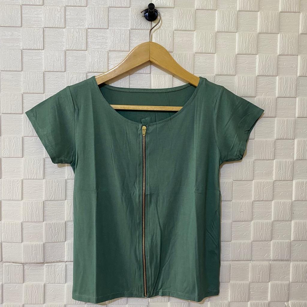 atasan kaos crop zipper lengan pendek wanita/atasan crop wanita/kaos crop sleting/zipper/kaos zipper/crop top zipper/kaos wanita/atasan wanita/crop top/kaos sleting pendek wanita/atasan murah/kaos murah/syafiqa_14-TOSCA