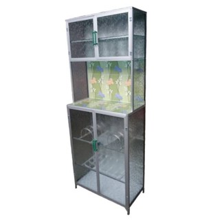  RAK  PIRING  LEMARI DAPUR ALUMINIUM  MINI  2 PINTU Shopee 