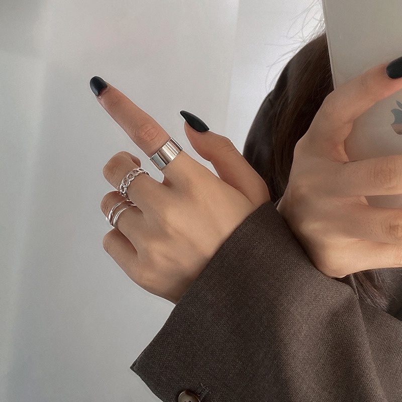 Three-piece Combination Ring Accessories Fashion Personality Hip Hop Trend