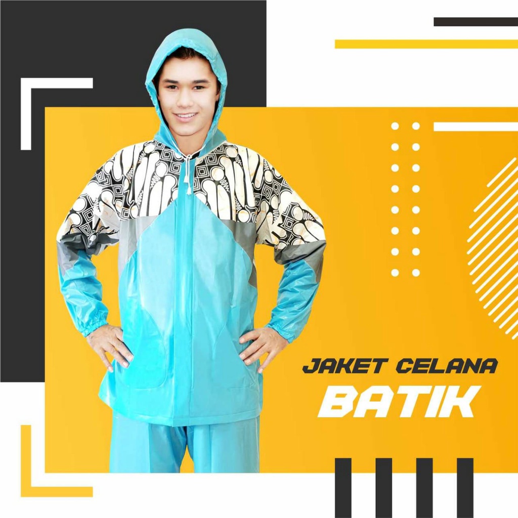 Jas Hujan Celana New Batik