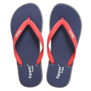 Sendal Jepit Sandal  Pria Fipper  Wide Navy Grey Red 