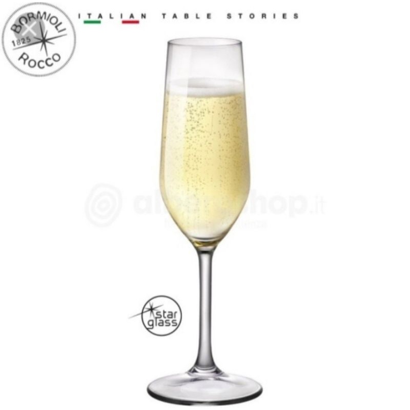 RISERVA CHAMPAGNE FLUTE 20,5CL/WINE GLASS/FLUTE/GELAS KAKI/GELAS WINE
