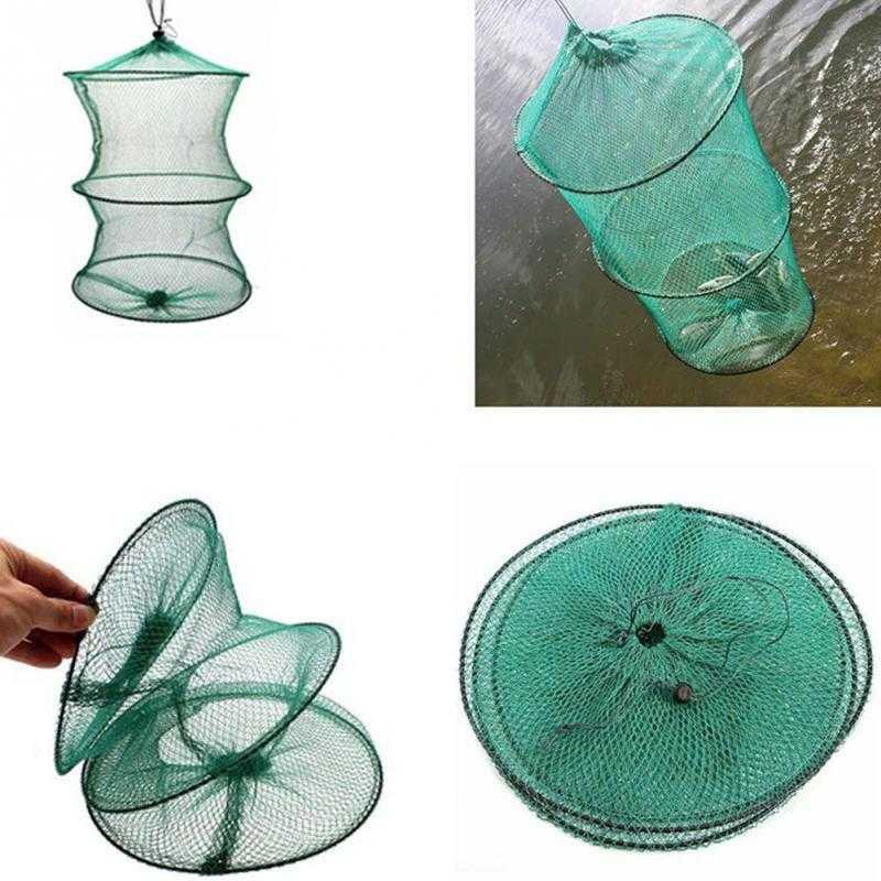 TONQUU Jaring Pancing Ikan Udang Fishing Net Foldable 2 Layers SCZ620