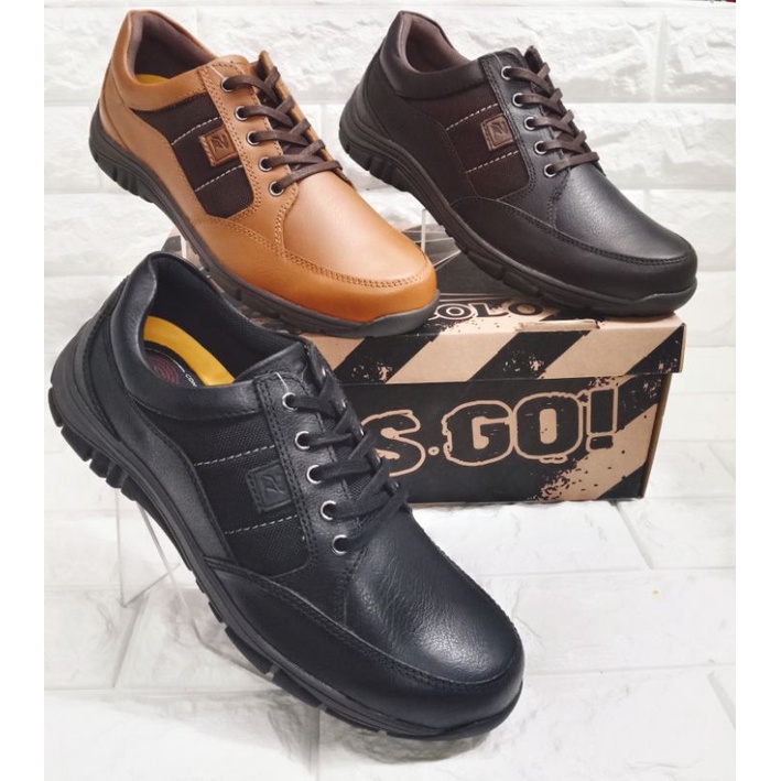 SEPATU CASUAL KULIT PRIA PAKALOLO GORETEX 12 ORIGINAL