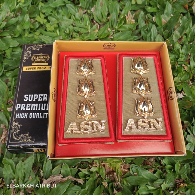 PANGKAT ASN GOLONGAN 4B KUPT AKRILIK LIS BORDIR MERAH ELBARKAH SUPER PREMIUM