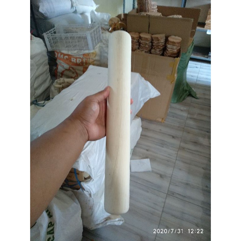 Rolling Pin Kayu 40cm / Penggilas Adonan / Penggiling Adonan / Rolling Pin / Penumbuk WARU 40cm