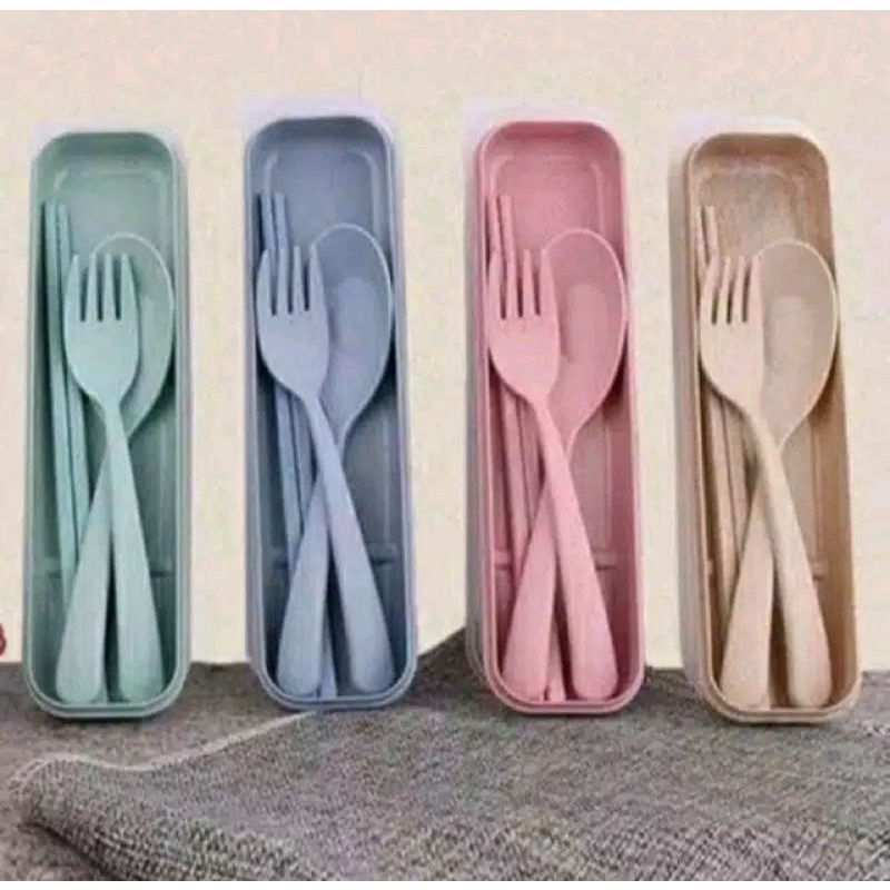 Set Sendok Makan Jerami/ Sendok Makan Set