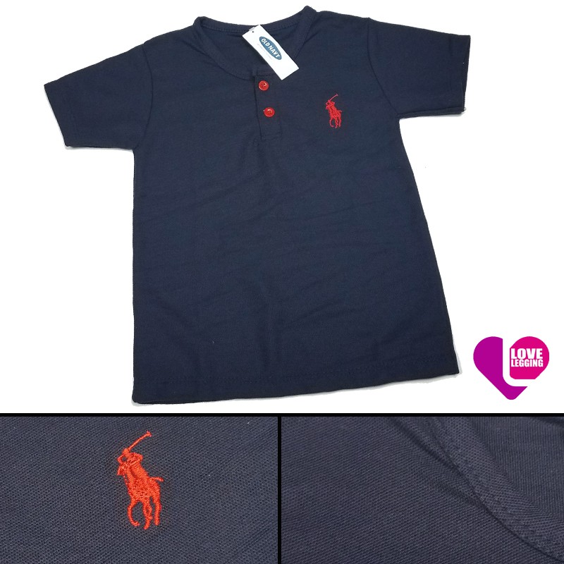 Kaos POLO Bordir Anak Perempuan / Laki Laki RANDOM Ungu Pink Tosca