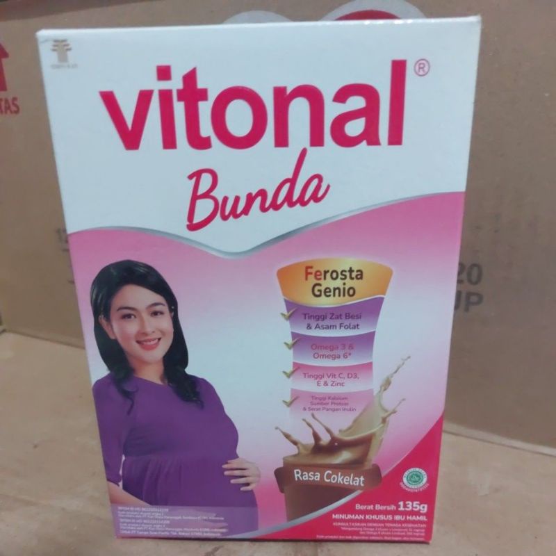 VITONAL BUNDA 135GR Rasa Cokelat EXP 2025