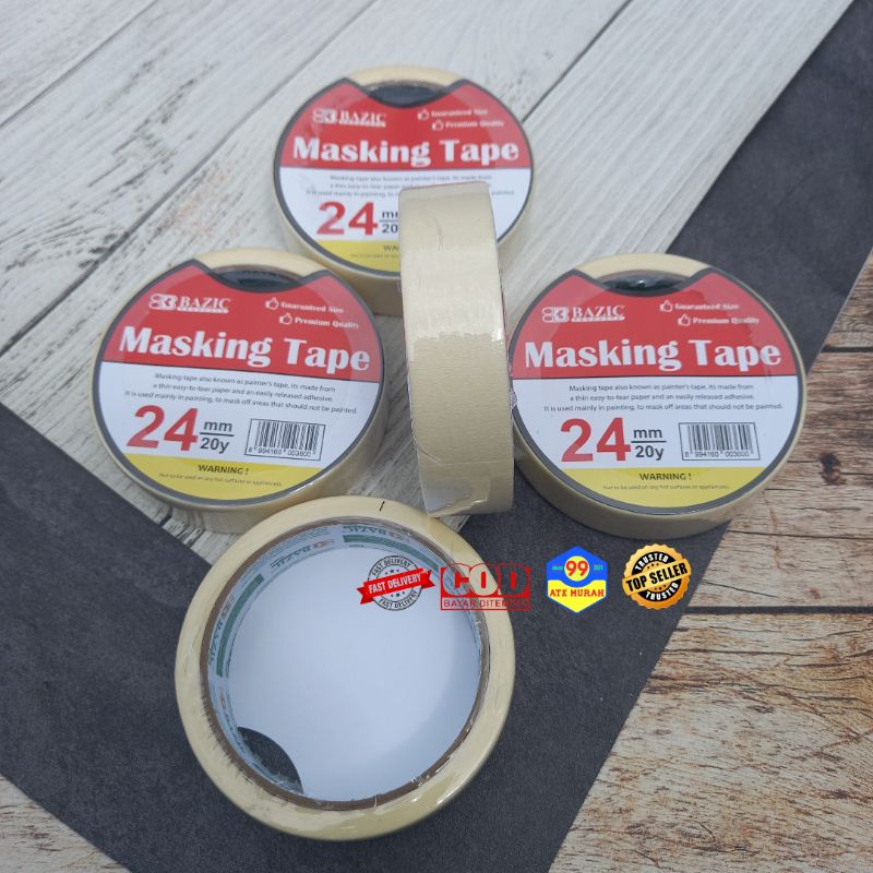 Masking Tape 1&quot;/Isolasi kertas 24mm/Isolasi Kertas/Selotip