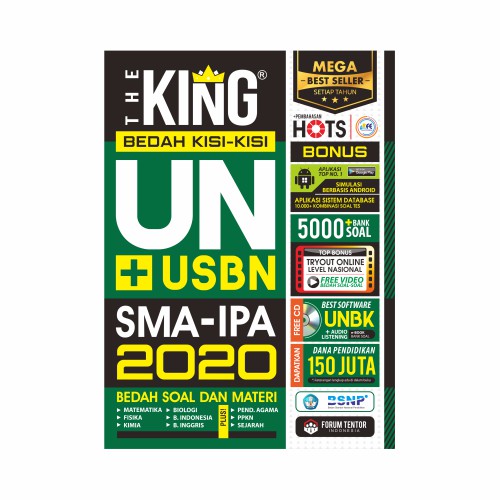 The King Bedah Kisi-Kisi Un + Usbn Sma Ipa 2020