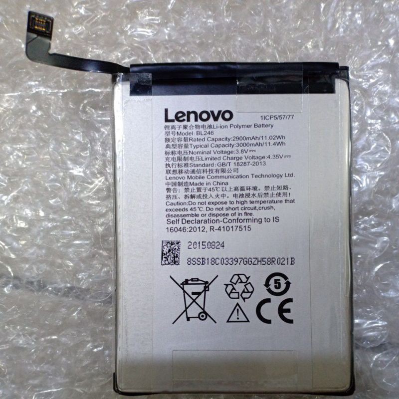 Baterai Tanam ORIGINAL Lenovo Vibe shot