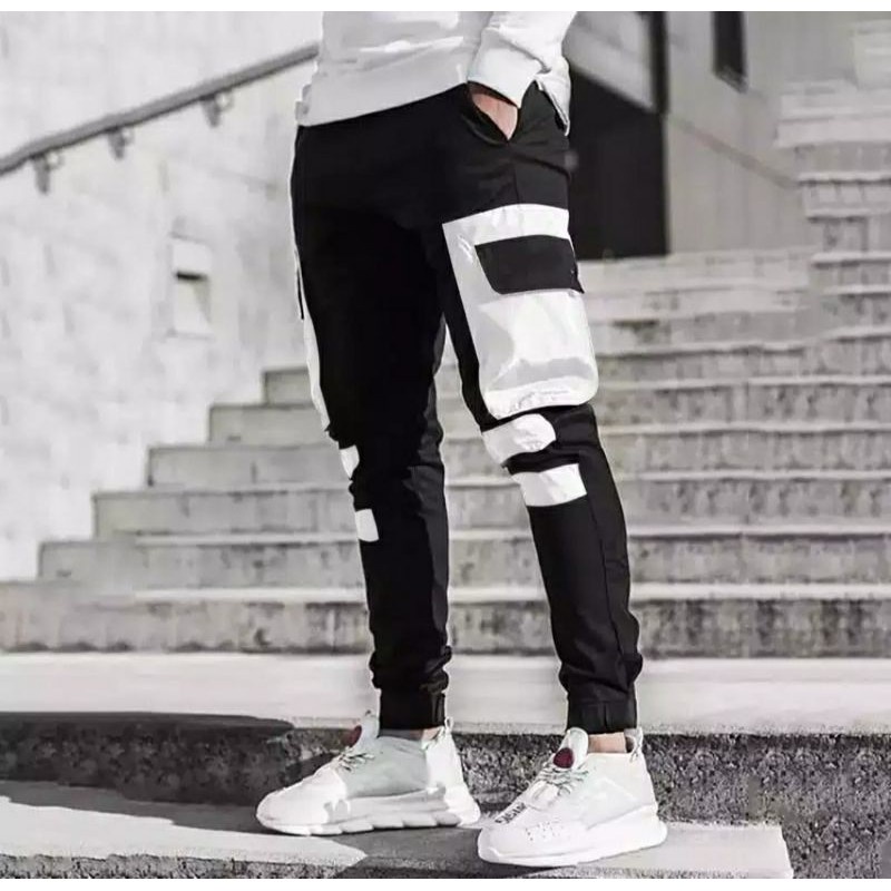 Celana Pria Keren B233 Uk Besar Pria Sederhana Uk Besar Harem Jeans Celana Jogger Pants Hypebeast Sw