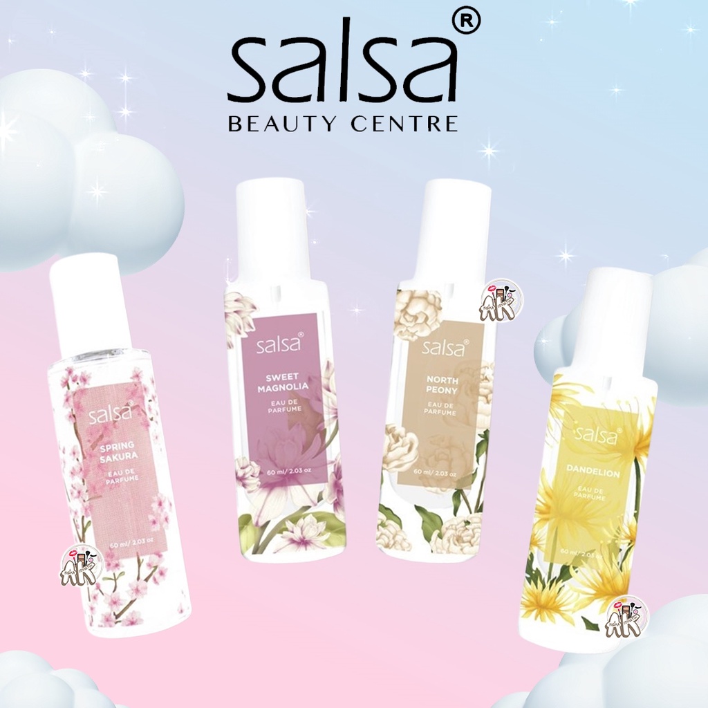 SALSA Eau De Parfume EDP ( SWEET MOGNOLIA / DANDELION / SAKURA / NORTH PEONY )