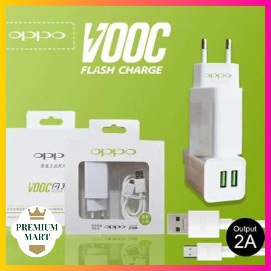 Charger OPPO VOOC FAST CHARGING 2Ampere 2port USB