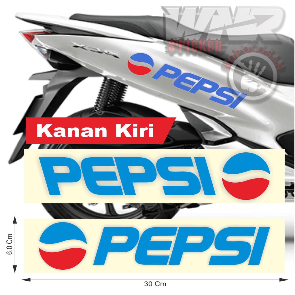 PROMO STICKER CUTTING PEPSI BLUE STICKER PEPSI