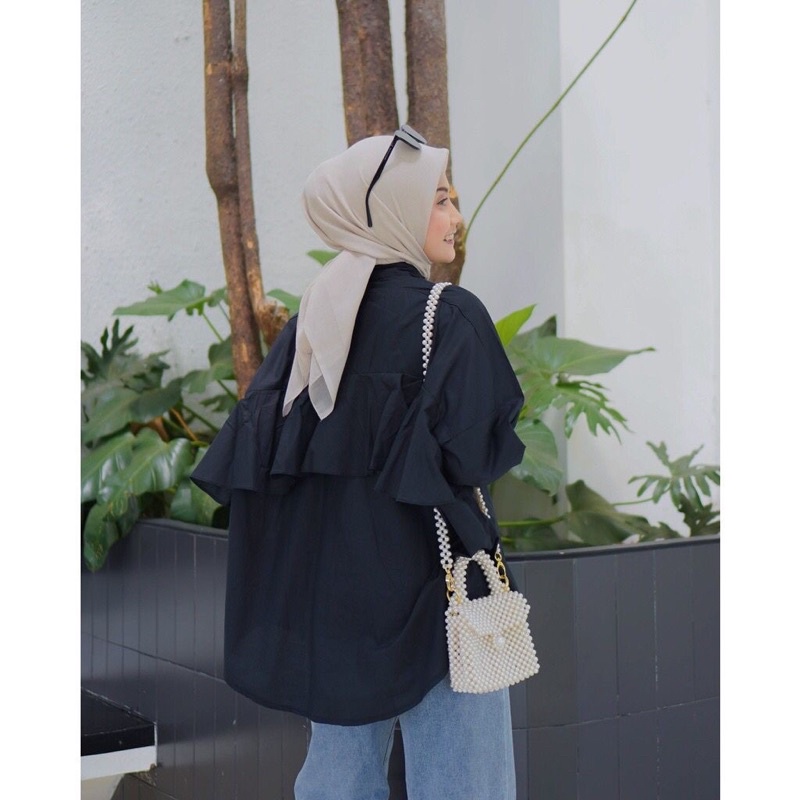 ZENIRA BLOUSE AIRFLOW // BLOUSE BELAKANG REMPEL