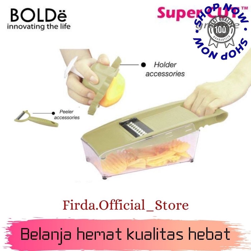 BOLDe SUPER CUT GRANDE 5 IN 1 [5 BLADES] FREE  ALAT KUPAS - BEIGE