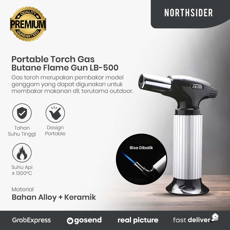 PORTABLE TORCH GAS FLAME GUN BUTANE LB-500